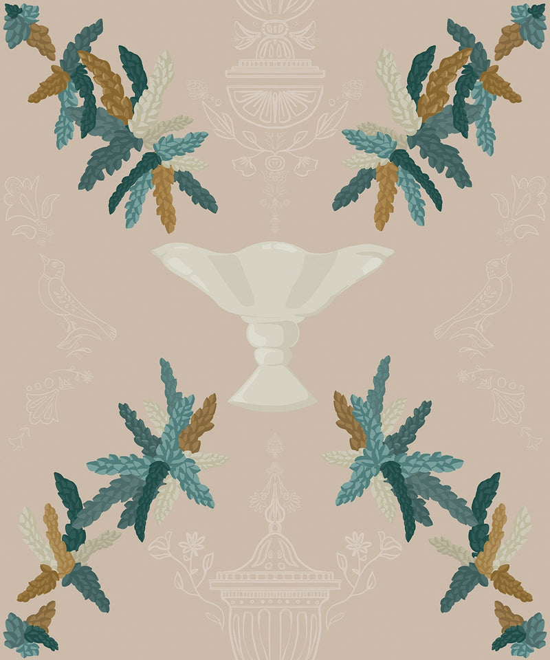 8800063 Neo-rococo Beige Metamorphosis Wallpaper by Coordonné