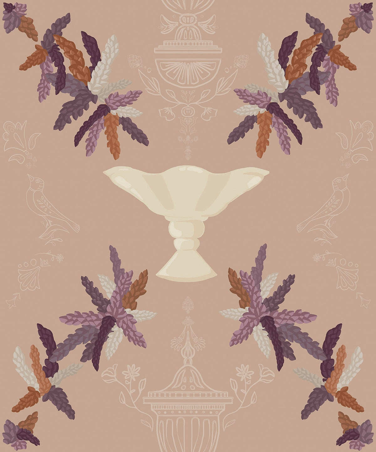 8800064 Neo-rococo Nude Metamorphosis Wallpaper by Coordonné