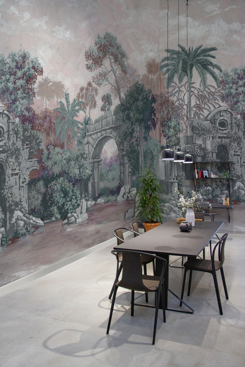 8800102 Colonial Pink Metamorphosis Mural by Coordonné (350x280cm)