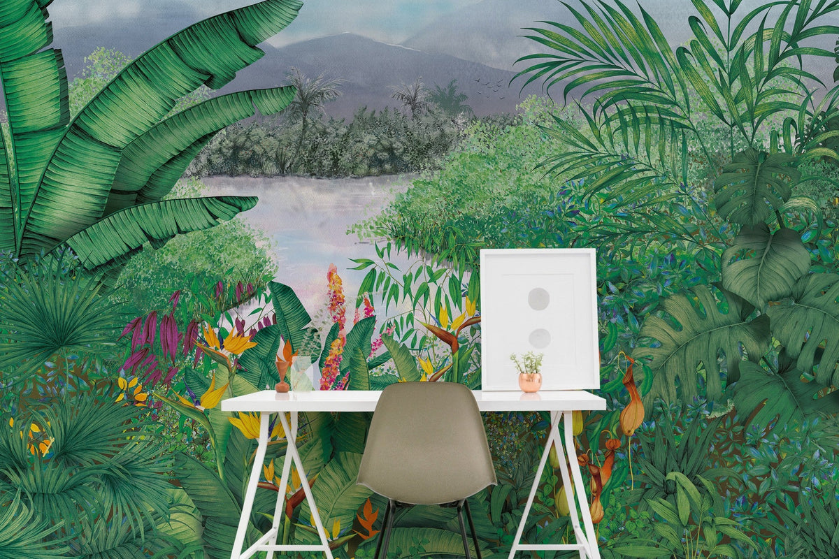 8800110 Neo-colonial Multi Metamorphosis Mural by Coordonné (350x280cm)