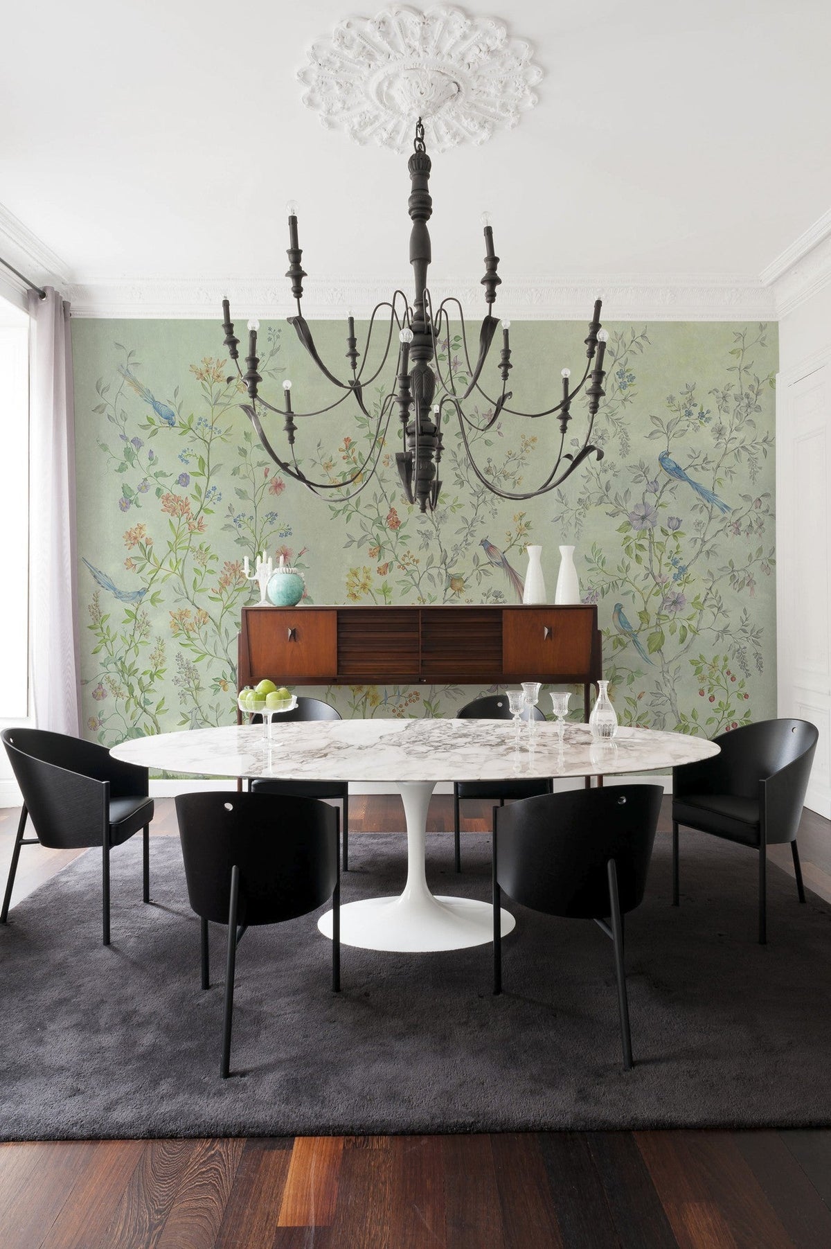 8800121 Tea Garden Green Metamorphosis Mural by Coordonné (400x280cm)