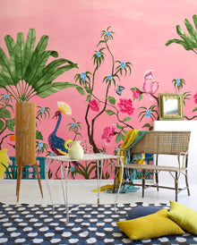 8800130 Neo-Tea Garden Pink Metamorphosis Mural by Coordonné (450x280cm)