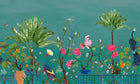 8800132 Neo-Tea Garden Green Metamorphosis Mural by Coordonné (450x280cm)