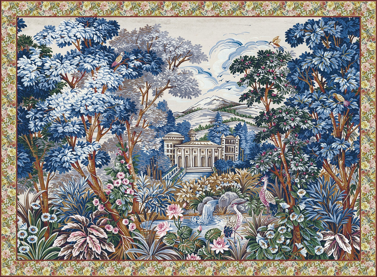 8800141 Tapestry Blue Metamorphosis Mural by Coordonné (400x280cm)
