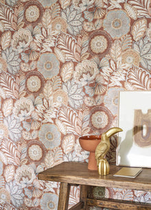 BALI88153482 Batik Bali Terracotta Wallpaper by Casadeco