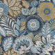 Batik Bali Bleu Indigo Wallpaper by Casadeco