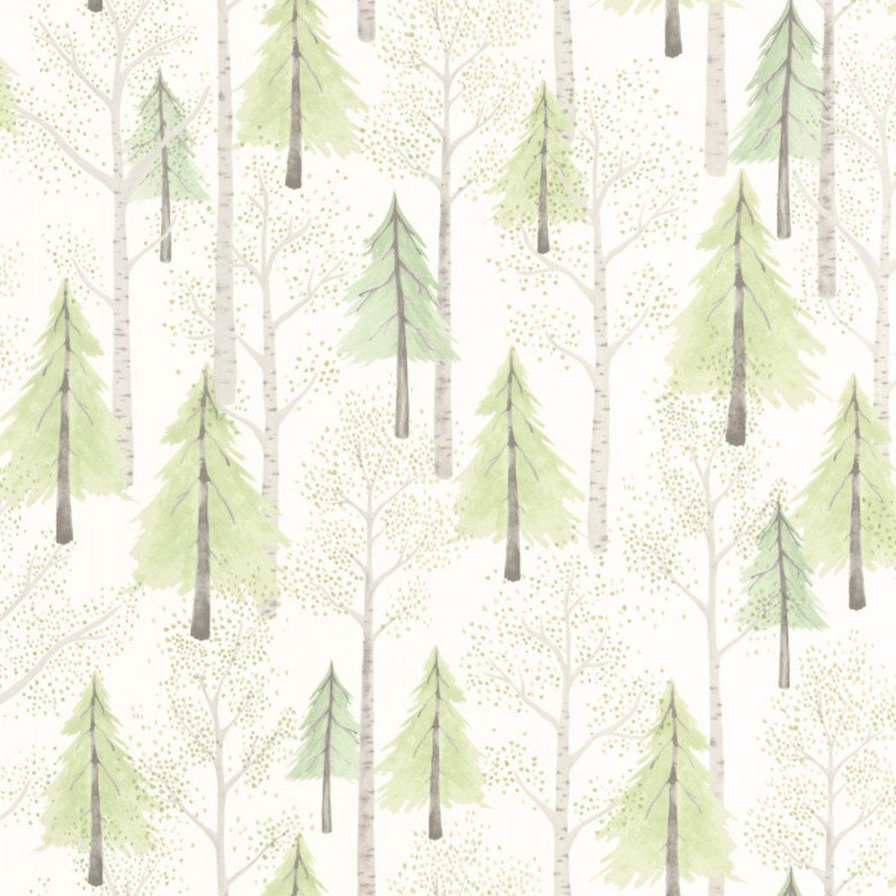 88247356 Walk In The Forest Once Upon A Time Vert amande Wallpaper by Casadeco