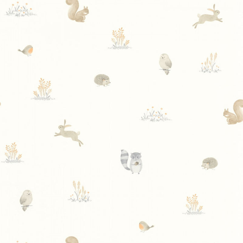 88259197 Companions Of The Forest Once Upon A Time Naturel Wallpaper by Casadeco