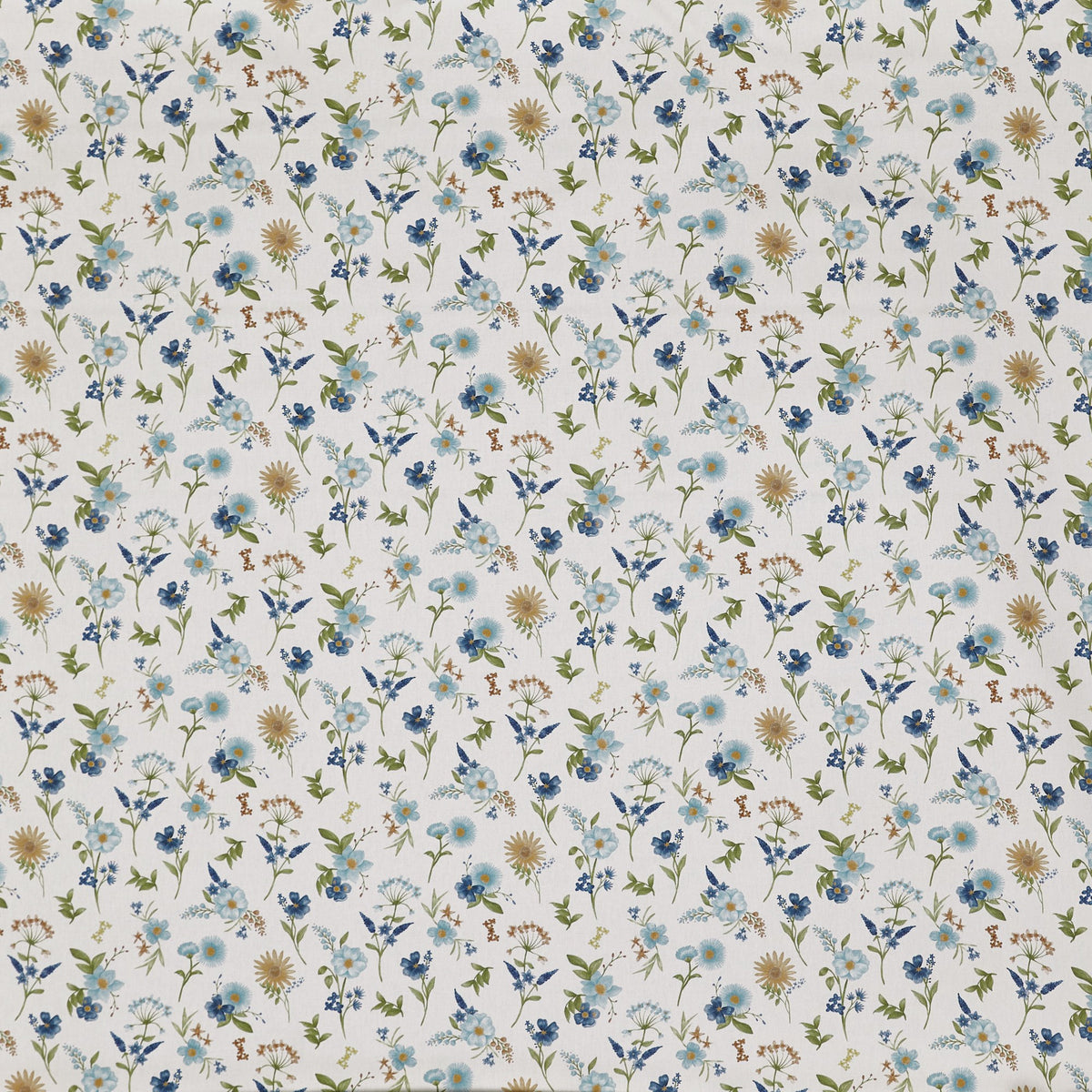 8826/518 Marigold Cornflower Sutton Park Fabric by Prestigious Textiles