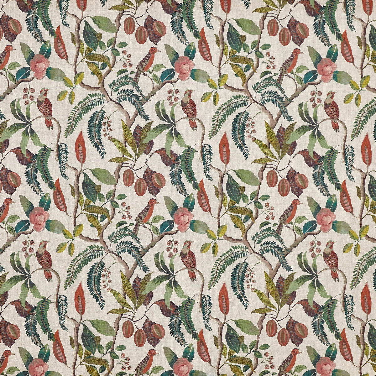 8827/428 Banyu Papaya Summer Renaissance Fabric by Prestigious Textiles