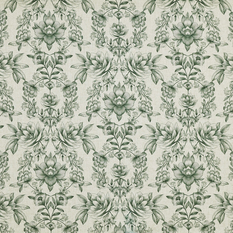 8828/619 Makassar Emerald Summer Renaissance Fabric by Prestigious Textiles