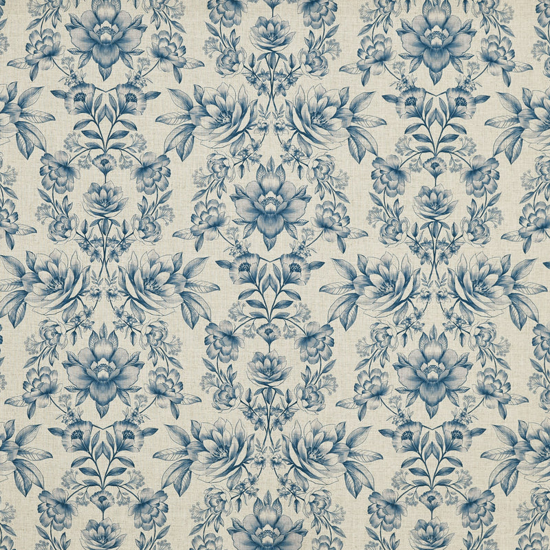 8828/715 Makassar Cobalt Summer Renaissance Fabric by Prestigious Textiles