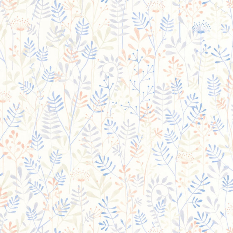 88326782 Wild Garden Once Upon A Time Bleu Ciel Wallpaper by Casadeco