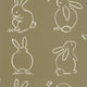 Funny Bunny Once Upon A Time Vert kaki Wallpaper by Casadeco