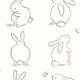 Funny Bunny Once Upon A Time Noir graphite Wallpaper by Casadeco