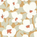 Flower Power Jaune d'or Iconic Wallpaper by Casadeco