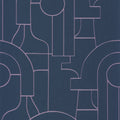 Arty Violet Iconic Wallpaper by Casadeco