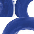 Not A Circle Bleu Indigo Iconic Wallpaper by Casadeco