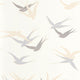 Swallow Twenties Blanc Neige Wallpaper by Casadeco