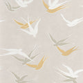Swallow Twenties Beige Lin Wallpaper by Casadeco
