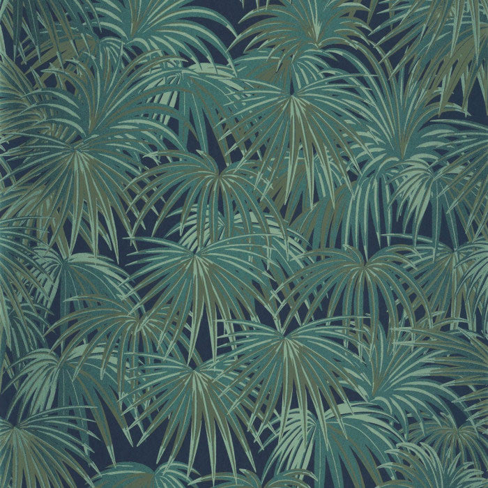88657557 Charleston Twenties Vert Canopee Wallpaper by Casadeco