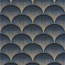 88666404 Broadway Twenties Bleu Orage Wallpaper by Casadeco