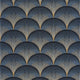 Broadway Twenties Bleu Orage Wallpaper by Casadeco