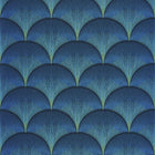 88666566 Broadway Twenties Bleu Indigo Wallpaper by Casadeco