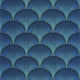 Broadway Twenties Bleu Indigo Wallpaper by Casadeco