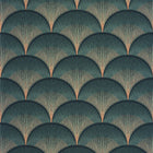 88667555 Broadway Twenties Vert Canopee Wallpaper by Casadeco
