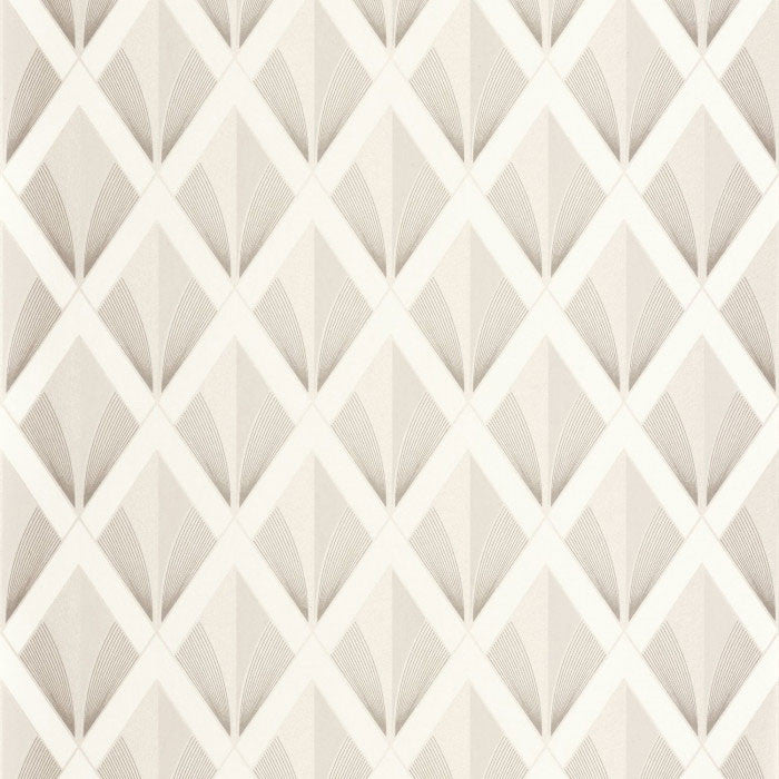 88670222 Chrysler Twenties Blanc Neige Wallpaper by Casadeco