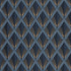 Chrysler Twenties Bleu Orage Wallpaper by Casadeco