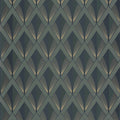 Chrysler Twenties Vert Kaki Wallpaper by Casadeco