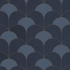 88686406 Theatre Twenties Bleu Orage Wallpaper by Casadeco