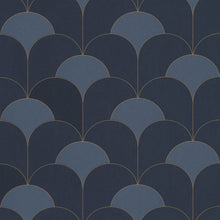88686406 Theatre Twenties Bleu Orage Wallpaper by Casadeco