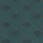 88687525 Theatre Twenties Vert Canopee Wallpaper by Casadeco