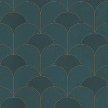 88687525 Theatre Twenties Vert Canopee Wallpaper by Casadeco