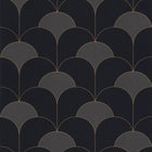 88689595 Theatre Twenties Noir Reglisse Wallpaper by Casadeco