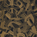 Music Hall Twenties Noir Dore Wallpaper by Casadeco