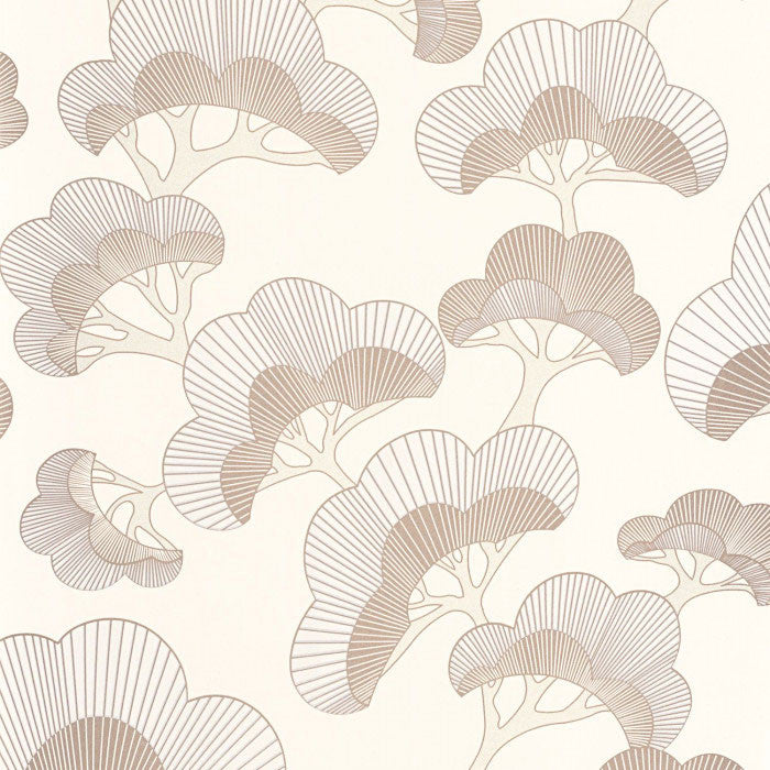 88711352 Goyo Matsu Kyoto Beige Sable Wallpaper by Casadeco