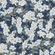 Ume Kyoto Bleu Encre Wallpaper by Casadeco