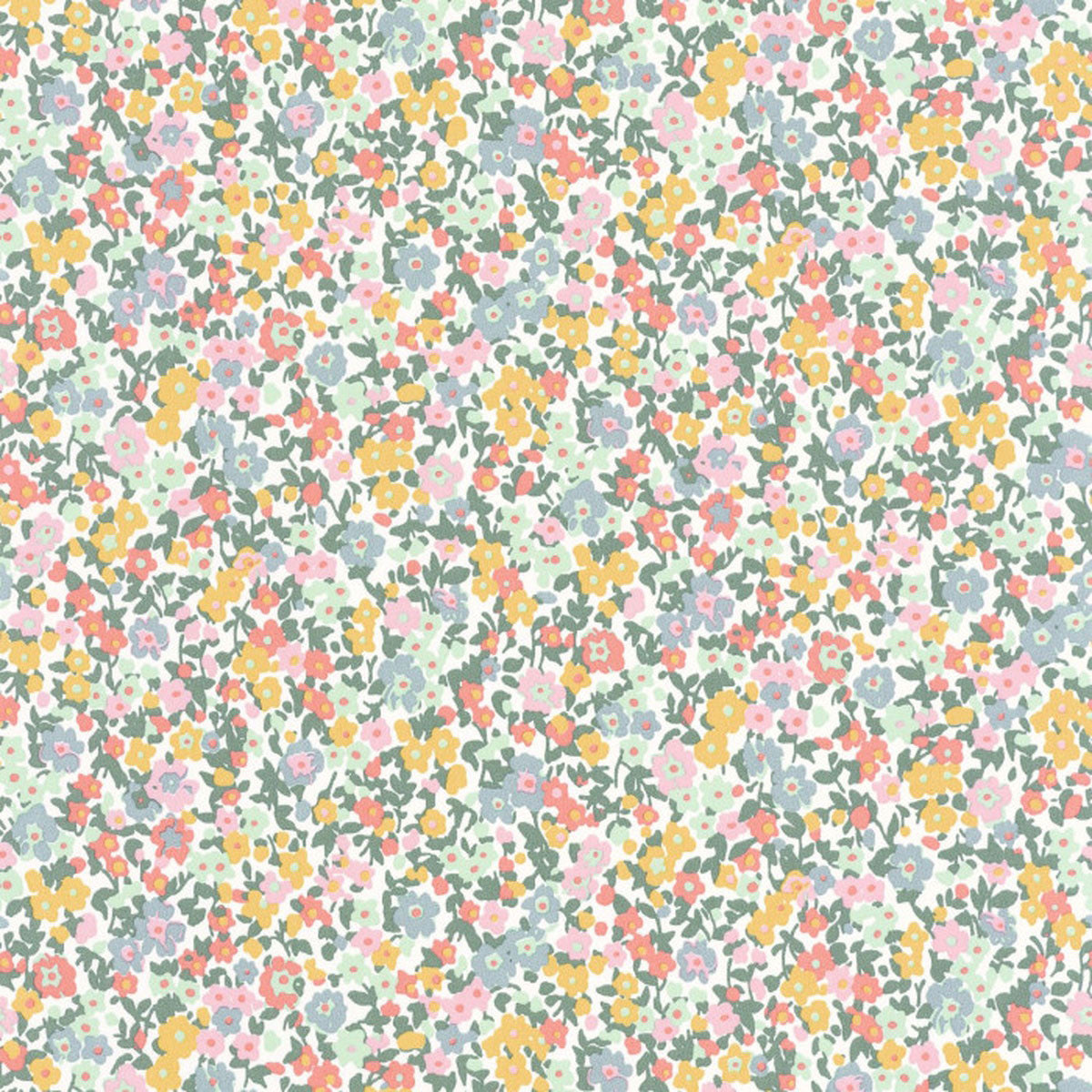 FLOM89216212 Pansy Flower Market Wallpaper by Casadeco