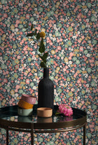 FLOM89216424 Pansy Flower Market Wallpaper by Casadeco