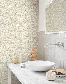 FLOM89223333 Cherry Flower Market Wallpaper by Casadeco