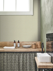 FLOM89267535 Vichy Flower Market Wallpaper by Casadeco