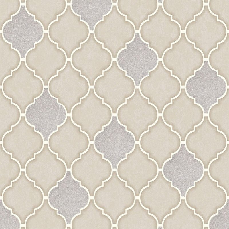 Trellis Tile Stone Wallpaper By Holden Decor