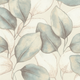 Opulenza Leaf Blue Wallpaper by Rasch
