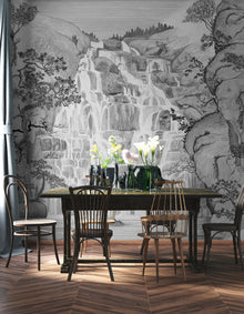 9000003 Fallingwater Winter Random Archist Mural by Coordonné