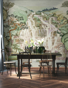 9000004 Fallingwater Spring Random Archist Mural by Coordonné