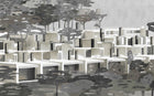 9000032 La Maqueta Night (450 × 280 cm) Random Archist Mural by Coordonné